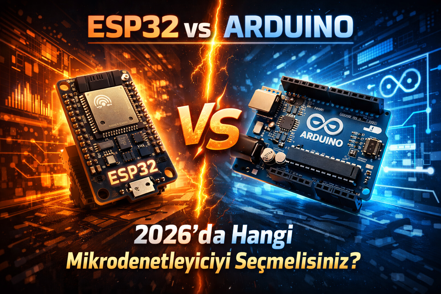 ESP32 vs Arduino: 2026’da Hangisini Seçmelisiniz?