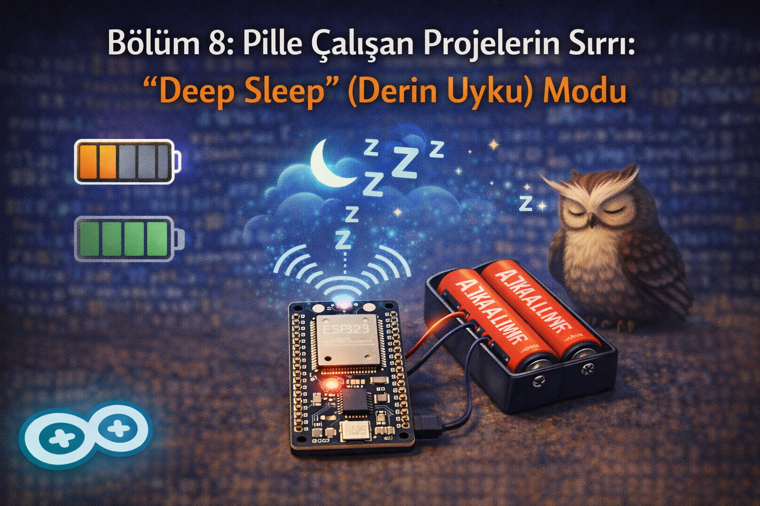 Bölüm 8: Pille Çalışan Projelerin Sırrı: "Deep Sleep" (Derin Uyku) Modu